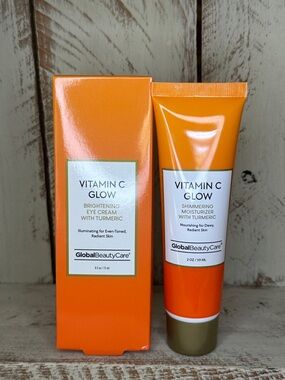 Global Beauty Care Vitamin C Glow Set - Eye Cream & Shimmering Moisturizer